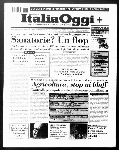 Italia oggi : quotidiano di economia finanza e politica